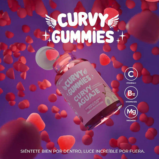 Curvy Gummies Aguaje Femenino Vitaminas Colágeno Belleza